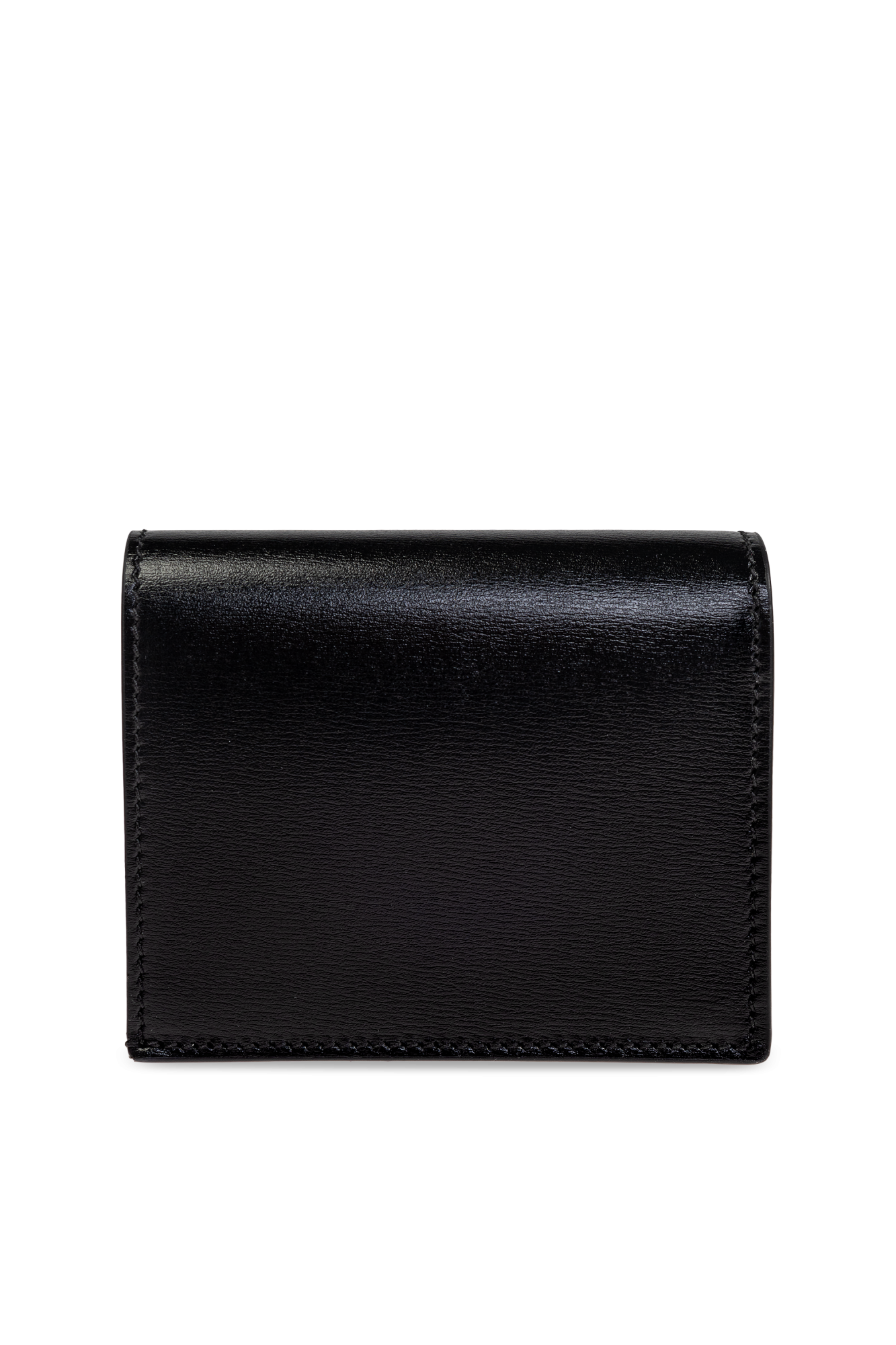 折りたたみ財布 ALEXANDER MCQUEEN BLACK LEATHER WALLET Alexander Mcqueen Black leather wallet (alexander mcqueen